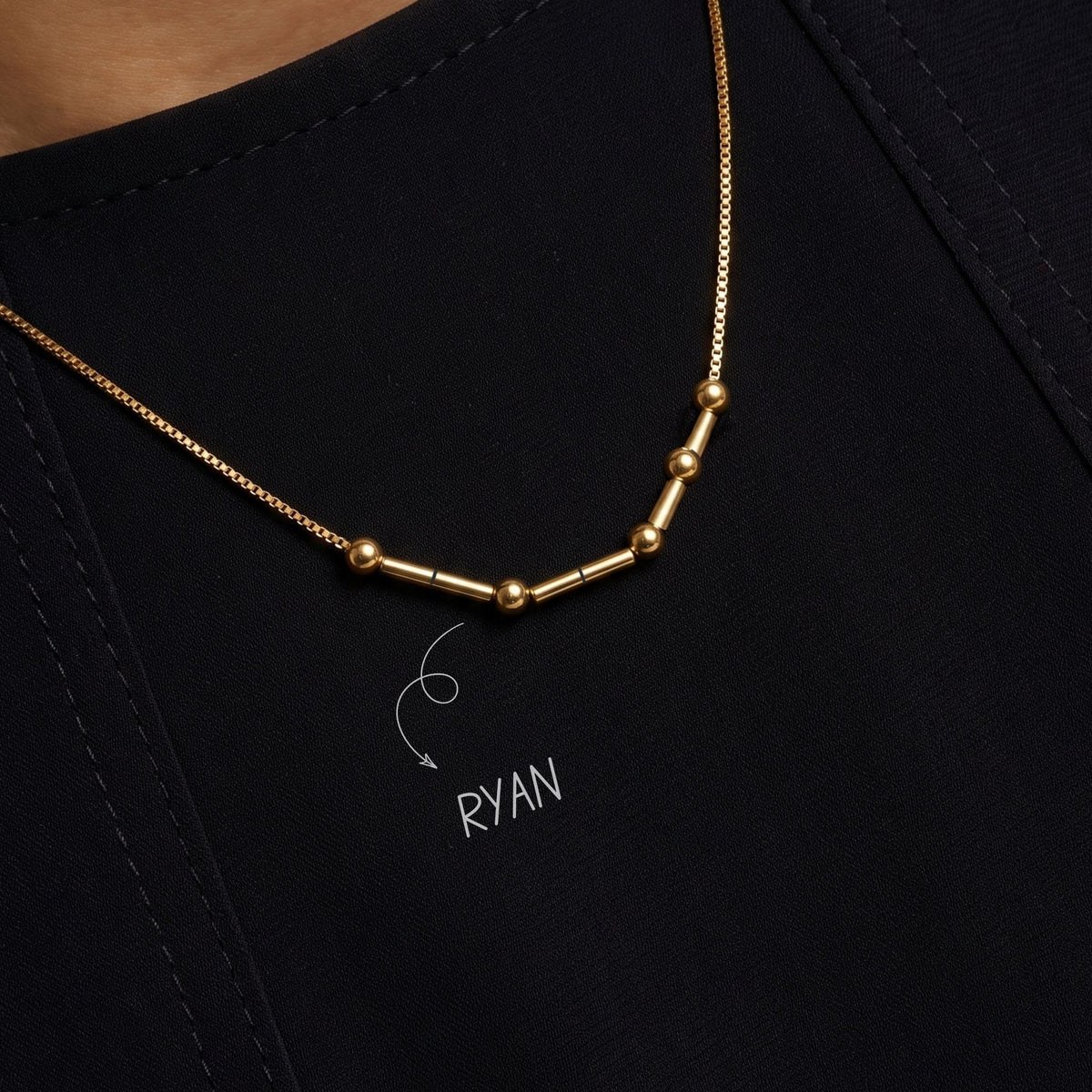 Morse Code Necklace